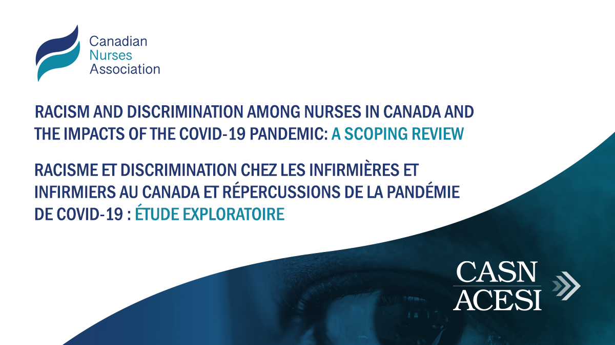 Racisme et discrimination chez les infirmières et infirmiers au Canada et répercussions de la pandémie de COVID-19 : étude exploratoire