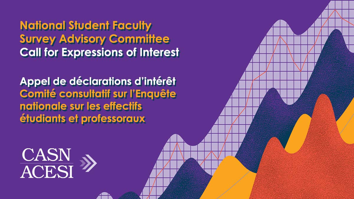 Appel de déclarations d’intérêt Comité consultatif sur l’Enquête nationale sur les effectifs étudiants et professoraux