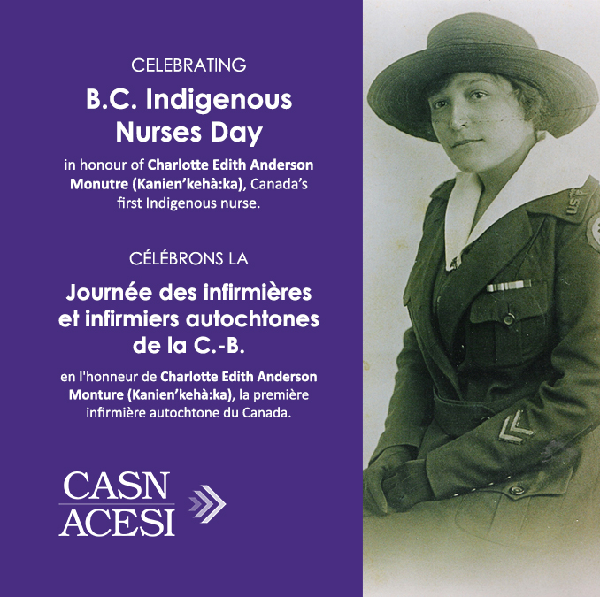 BC Indigenous Nurses Day graphic